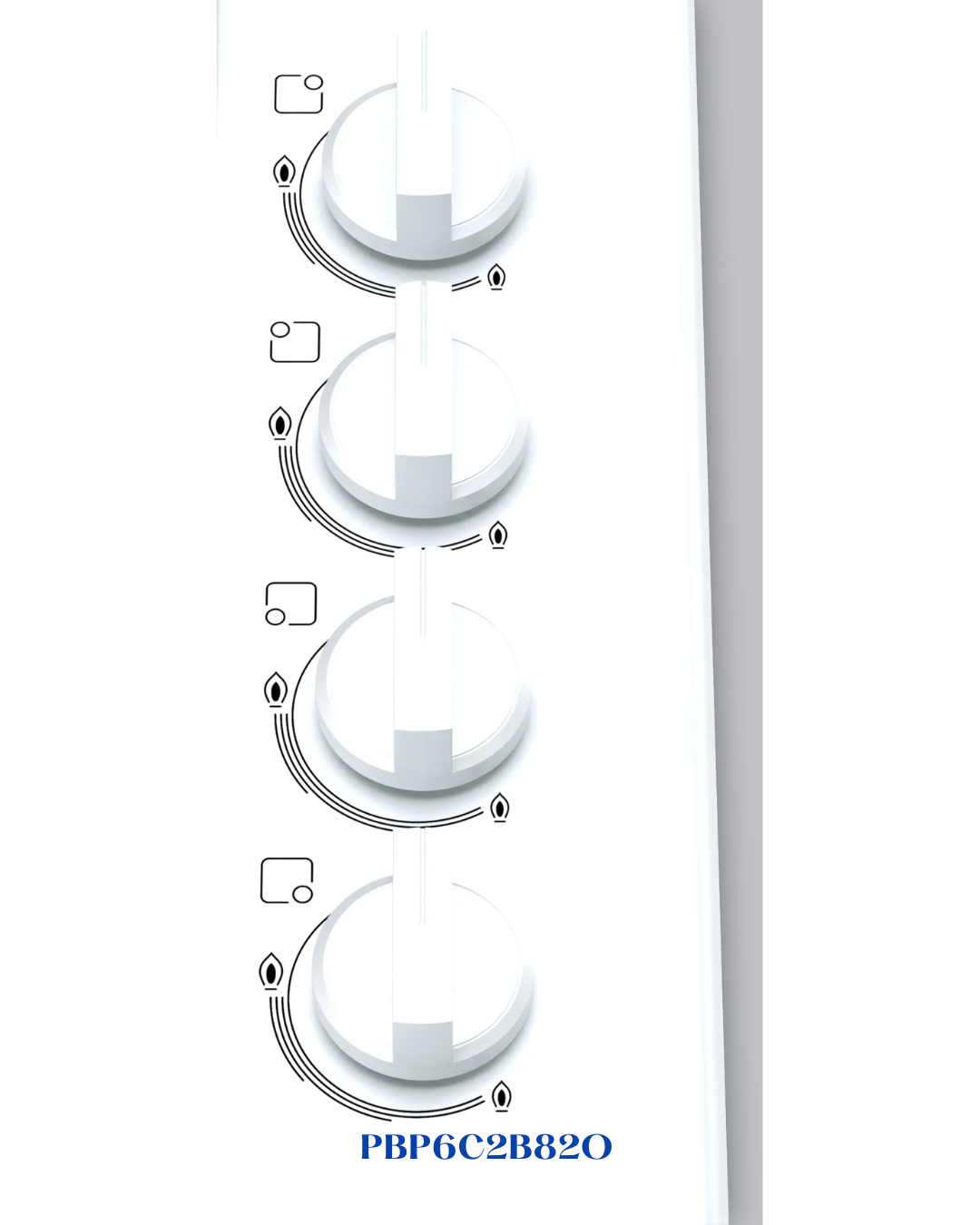 BOSCH BUILT-IN GAS HOB WHITE ENAMELED STEEL – 7500W – 60CM
