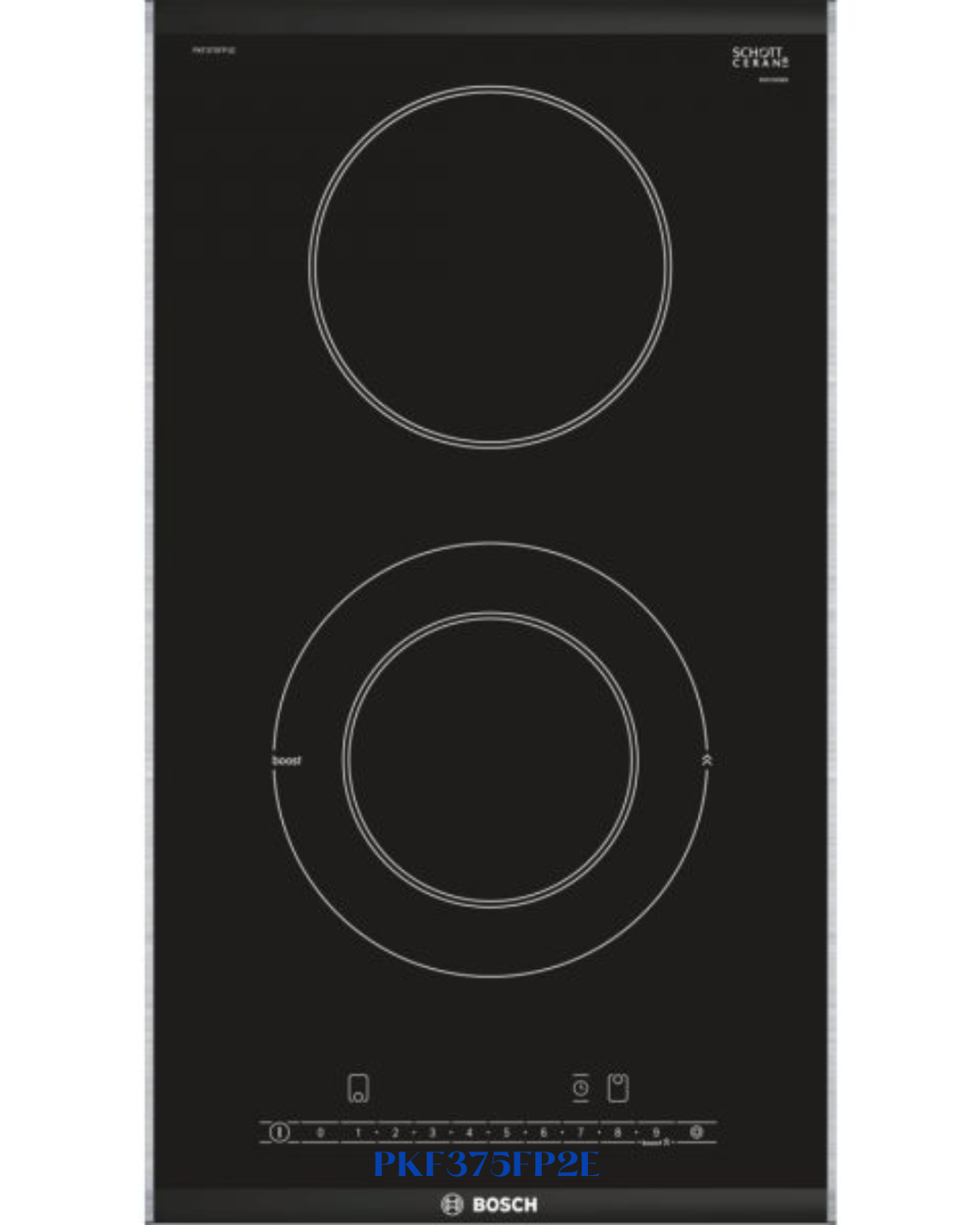 BOSCH SERIES 6 30 CM DOMINO ELECTRIC HOB CERAMIC, 2‑ZONE