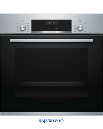 Bosch Series 6 فرن كهربائي بلت إن ستانلس 66 لتر HBJ558YS0Q