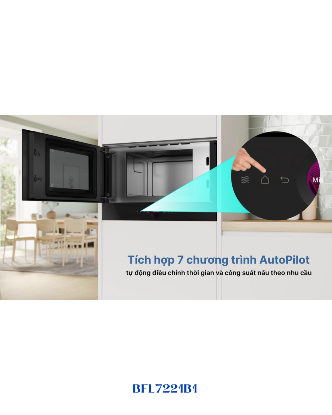 BOSCH SERIES 8 BUILT-IN MICROWAVE 900W 21L