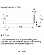 BOSCH SERIES 8 WARMING DRAWER 60×14 CM*