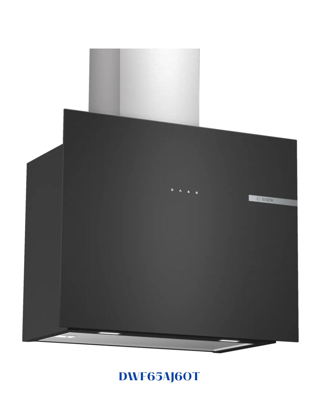 BOSCH WALL-MOUNTED EXTRACTOR HOOD 60CM BLACK GLASS 252W