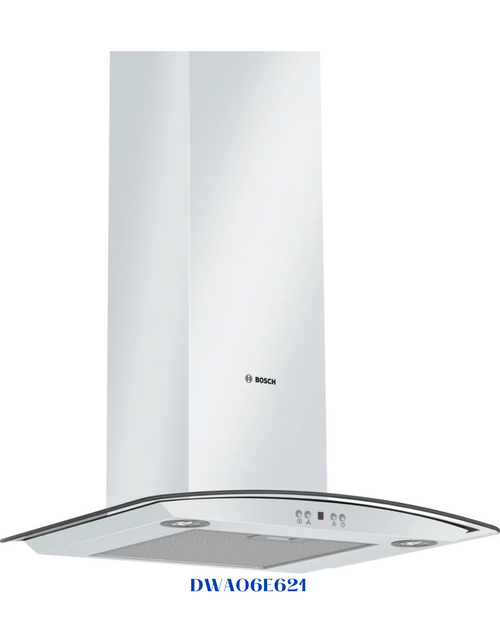 BOSCH WALL-MOUNTED COOKER HOOD 60CM WHITE GLASS 250W