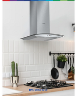 BOSCH WALL-MOUNTED COOKER HOOD 60CM CLEAR GLASS 254W
