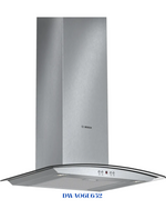 BOSCH WALL-MOUNTED COOKER HOOD 60CM CLEAR GLASS 254W
