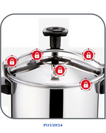 TEFAL AUTHENTIC STAINLESS STEEL PRESSURE COOKER 8L
