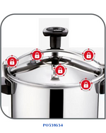 TEFAL AUTHENTIC STAINLESS STEEL PRESSURE COOKER 10L