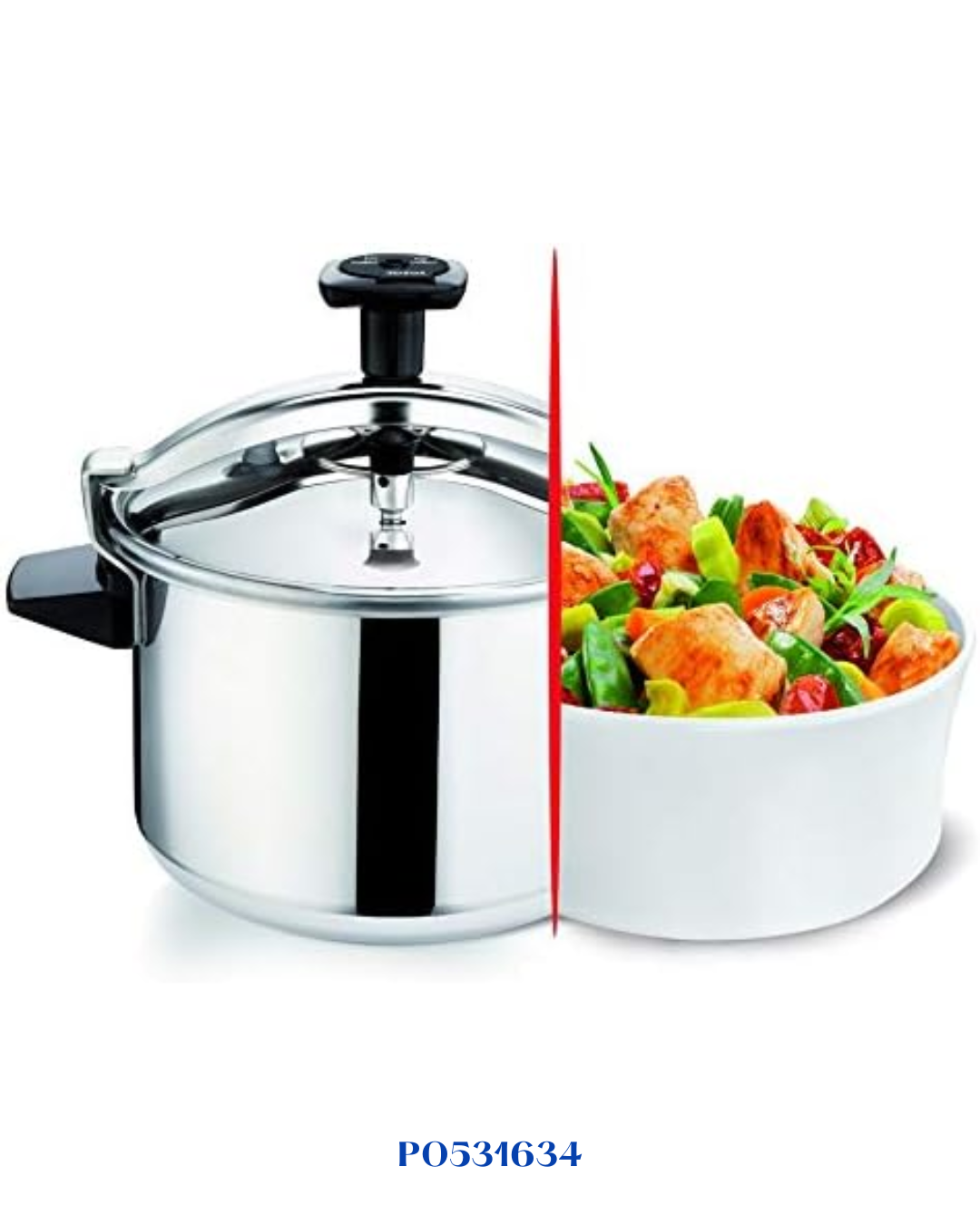 TEFAL AUTHENTIC STAINLESS STEEL PRESSURE COOKER 10L
