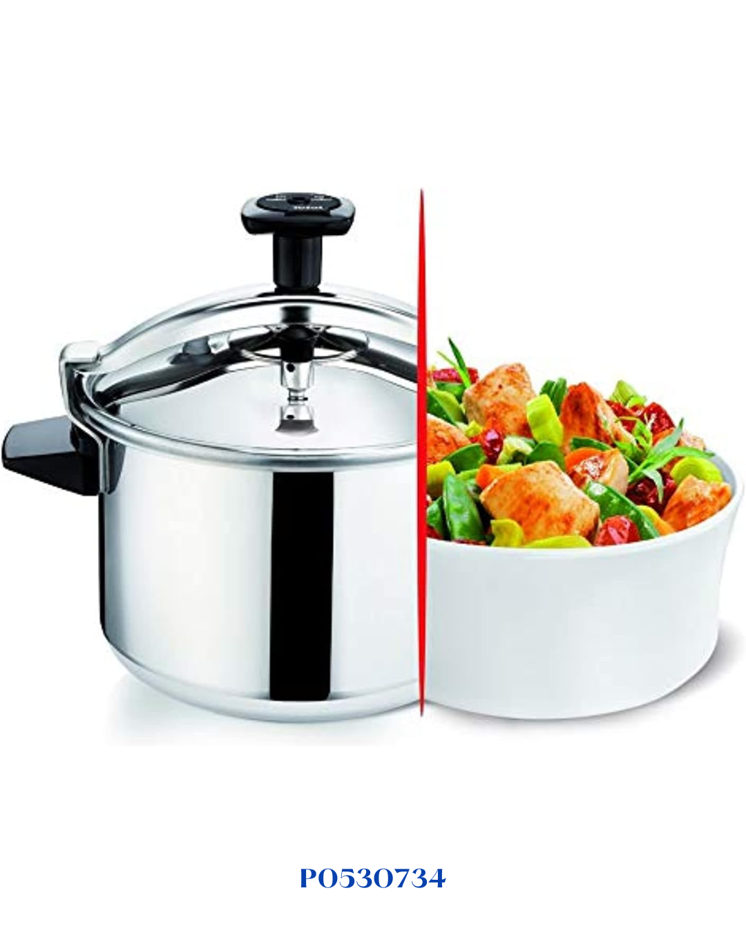 TEFAL AUTHENTIC STAINLESS STEEL PRESSURE COOKER 6L