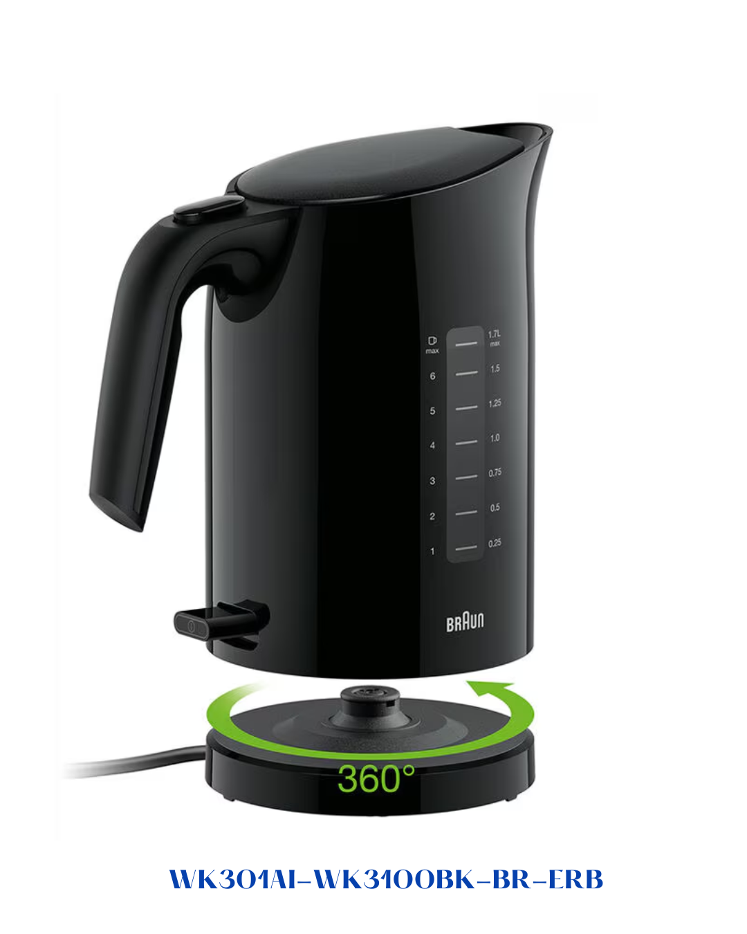 BRAUN PUREASE WATER KETTLE 2200W 1.7L
