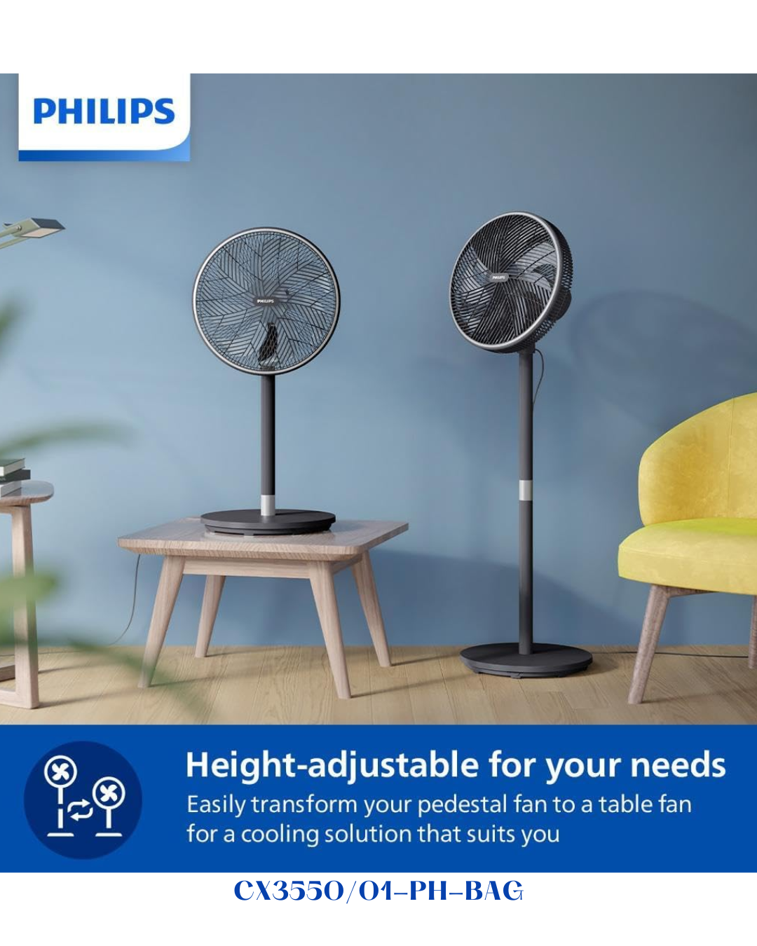 PHILIPS PEDESTAL FAN 3000 SERIES 48W