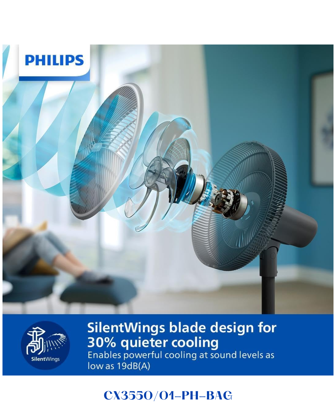 PHILIPS PEDESTAL FAN 3000 SERIES 48W