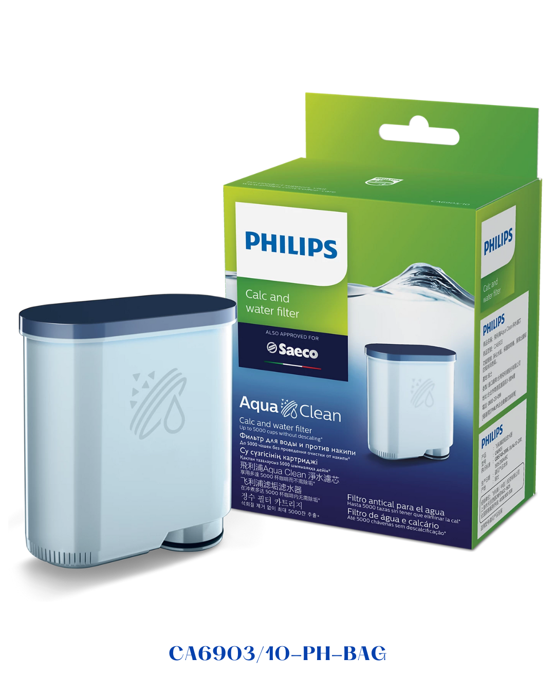 PHILIPS AQUACLEAN WATER FILTER CALC & WATER FILTER