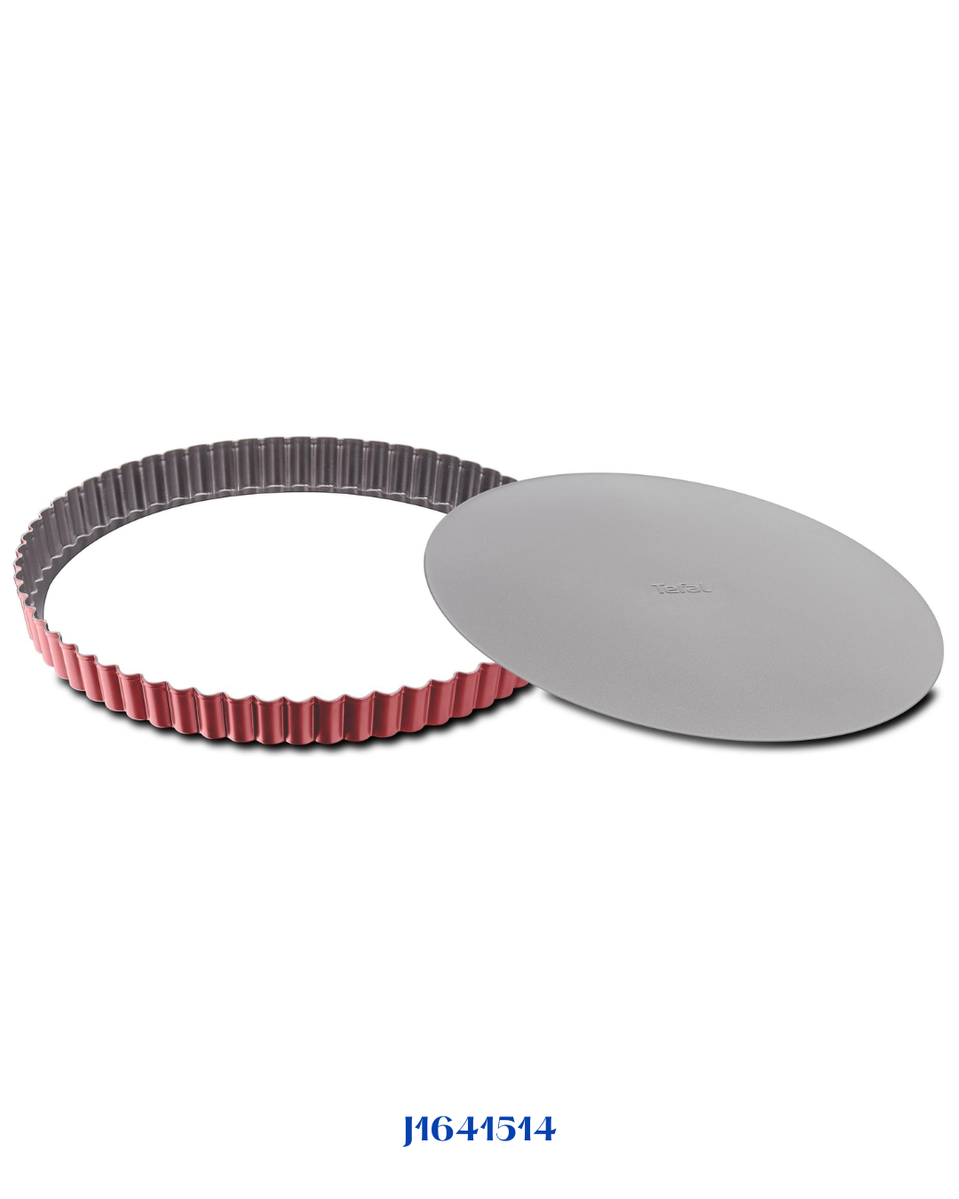 TEFAL DELIBAKE RED CARBON STEEL REMOVABLE BOTTOM TART 28CM