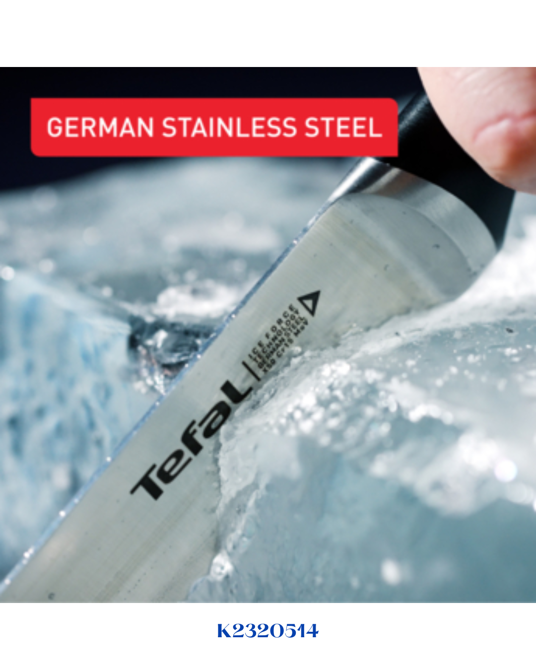 TEFAL ICE FORCE PARING KNIFE, 9 CM