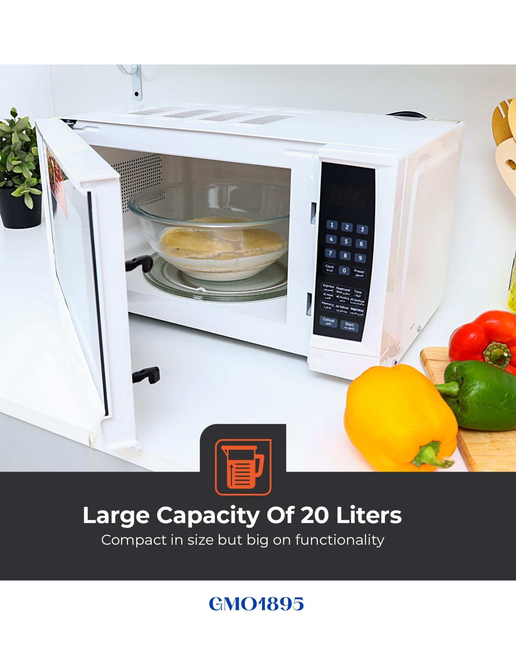 GEEPAS DIGITAL MICROWAVE OVEN 1200W 20L