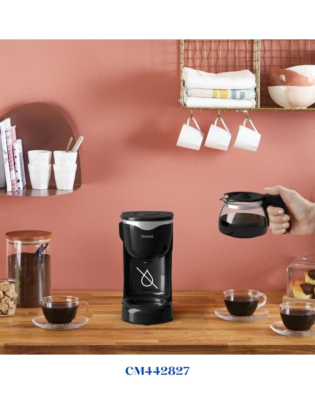 TEFAL PERFECTTA COFFEE MAKER, 1.25L, 1000W