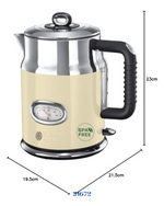 Russell Hobbs Retro Vintage Cream Kettle 2400W 1.7L