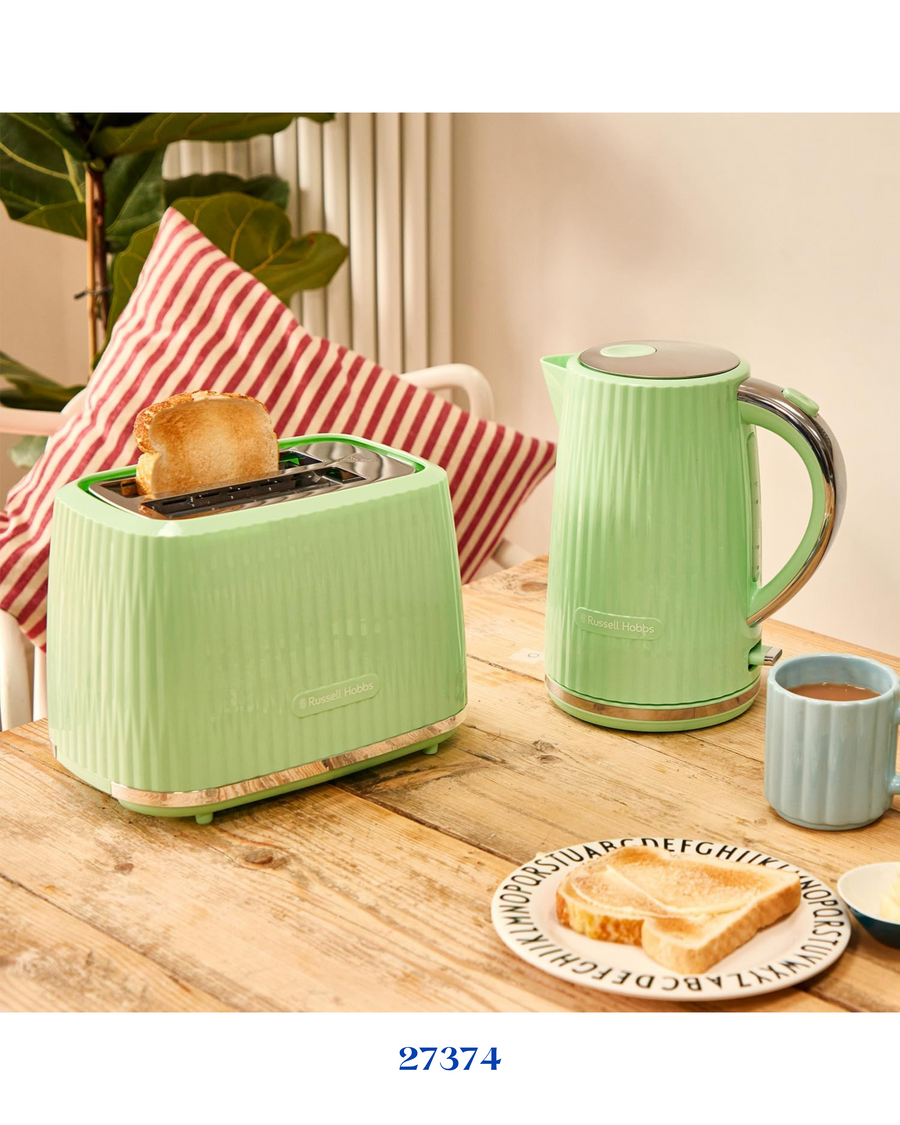 RUSSELL HOBBS EDEN 2 SLICE TOASTER PISTACHIO 800W