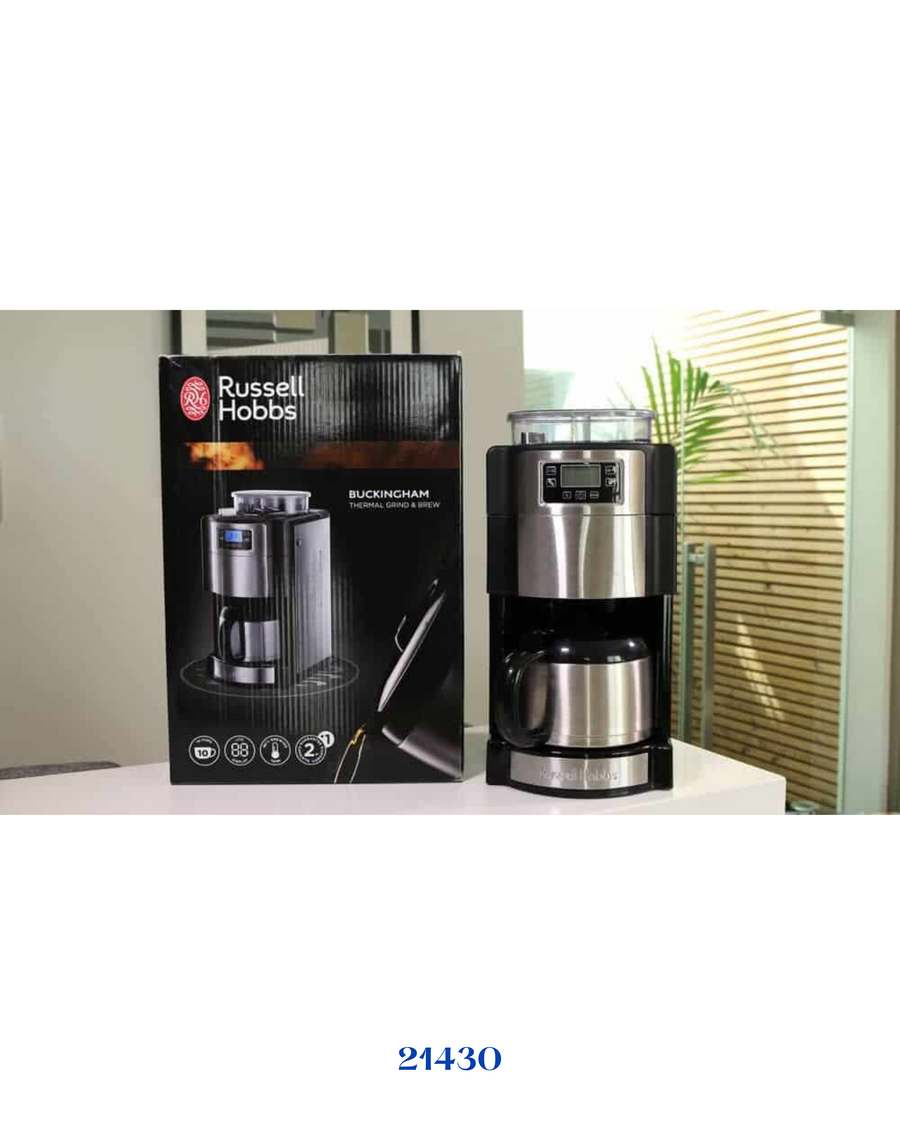 RUSSELL HOBBS BUCKINGHAM GRIND & BREW COFFEE MAKER 1.25 L 1000 W