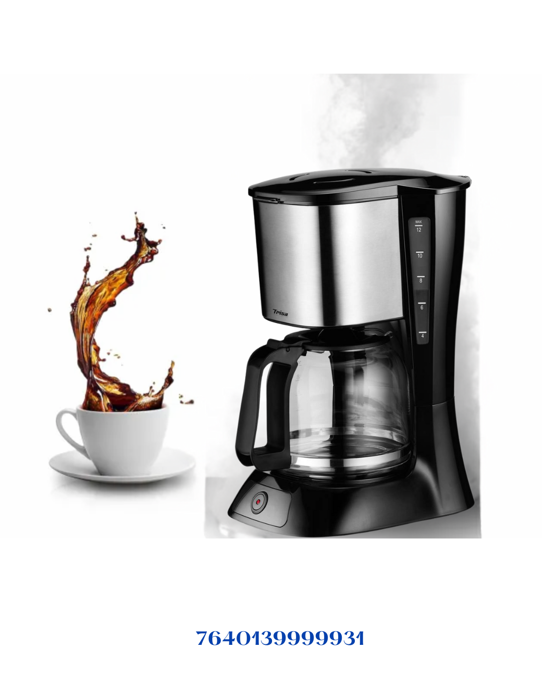TRISA PERFECT COFFEE 12 FILTER COFFEE MAKER 900W 1.5L
