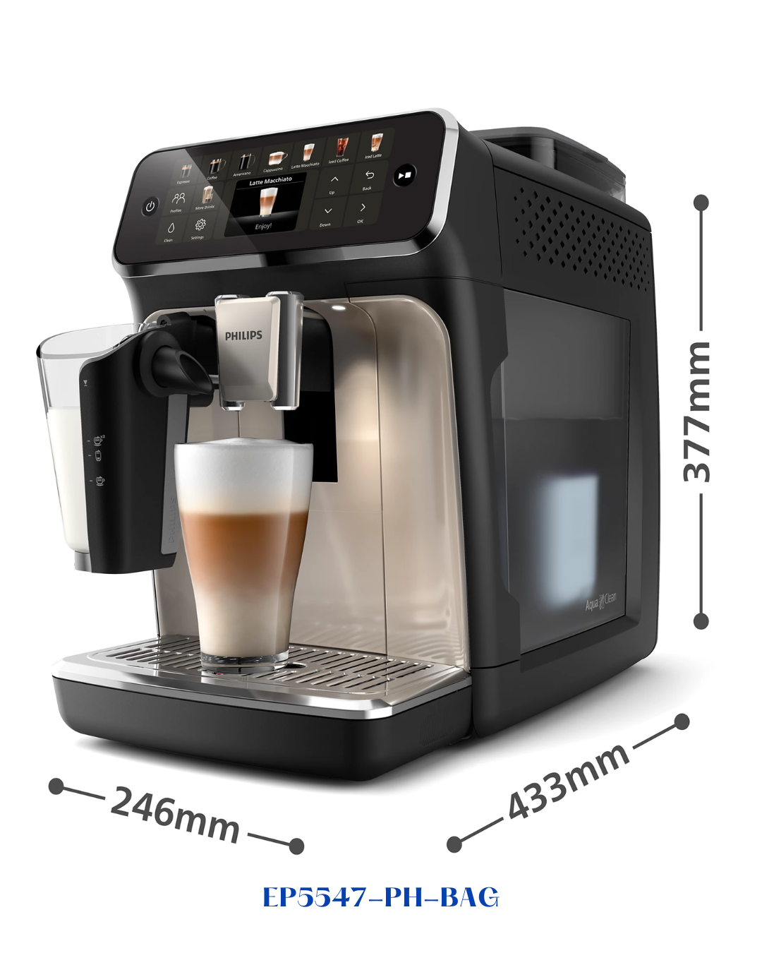 PHILIPS SERIES 5500 FULLY AUTOMATIC ESPRESSO MACHINE_1500W-1.8L