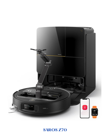 Roborock Saros Z70 Robot Vacuum and Mop Mechanical Arm – Black – 22,000Pa