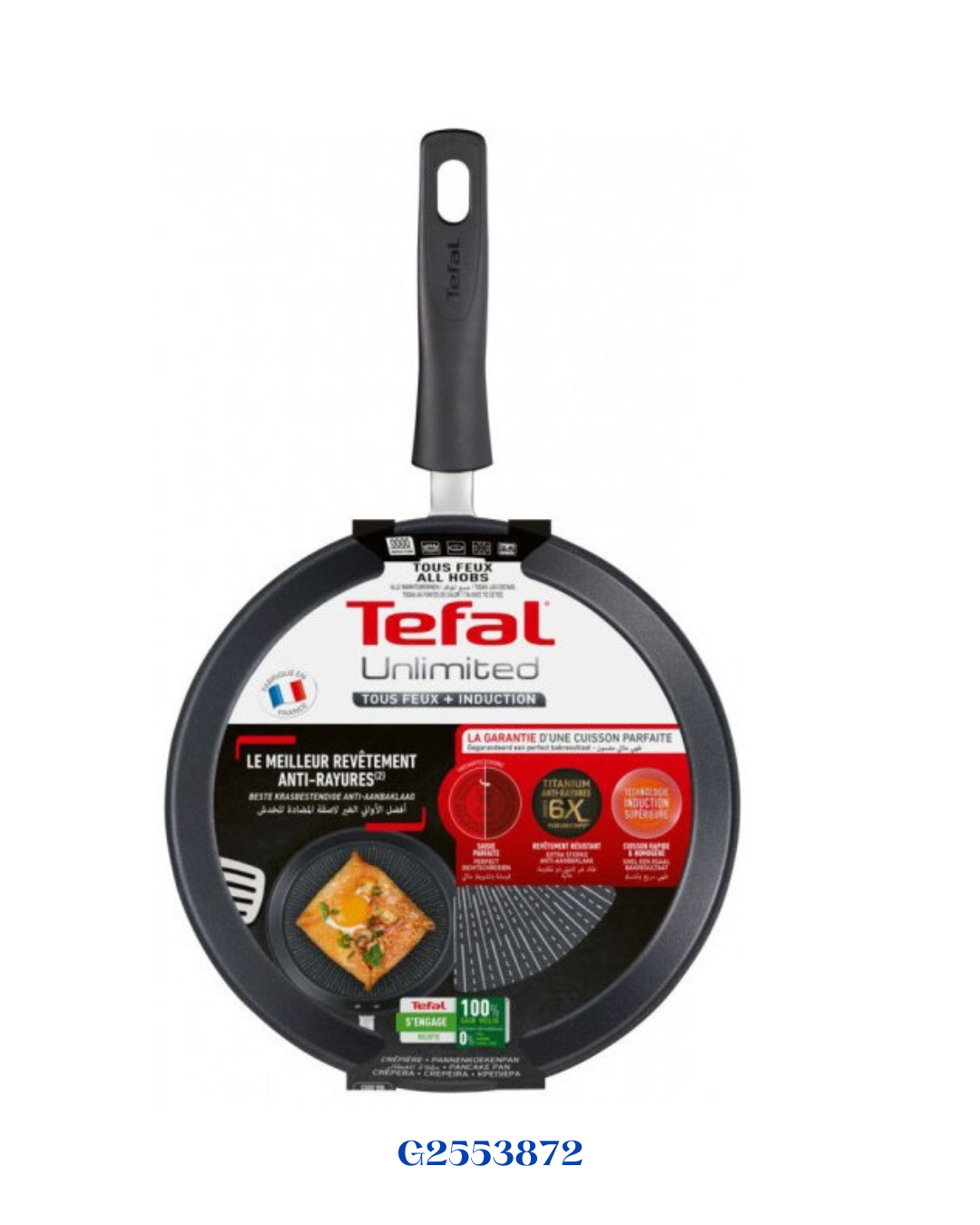 TEFAL UNLIMITED PANCAKE PAN 25CM