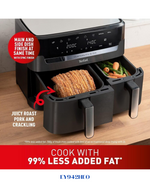 TEFAL AIR FRYER DIGITAL OIL LESSDUAL ESSENTIAL XXL 2700W