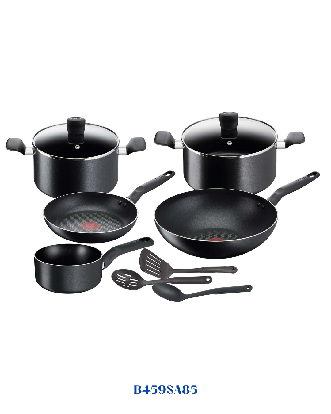 TEFAL SUPER COOK 10 PC SET BLACK