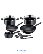 TEFAL SUPER COOK 10 PC SET BLACK