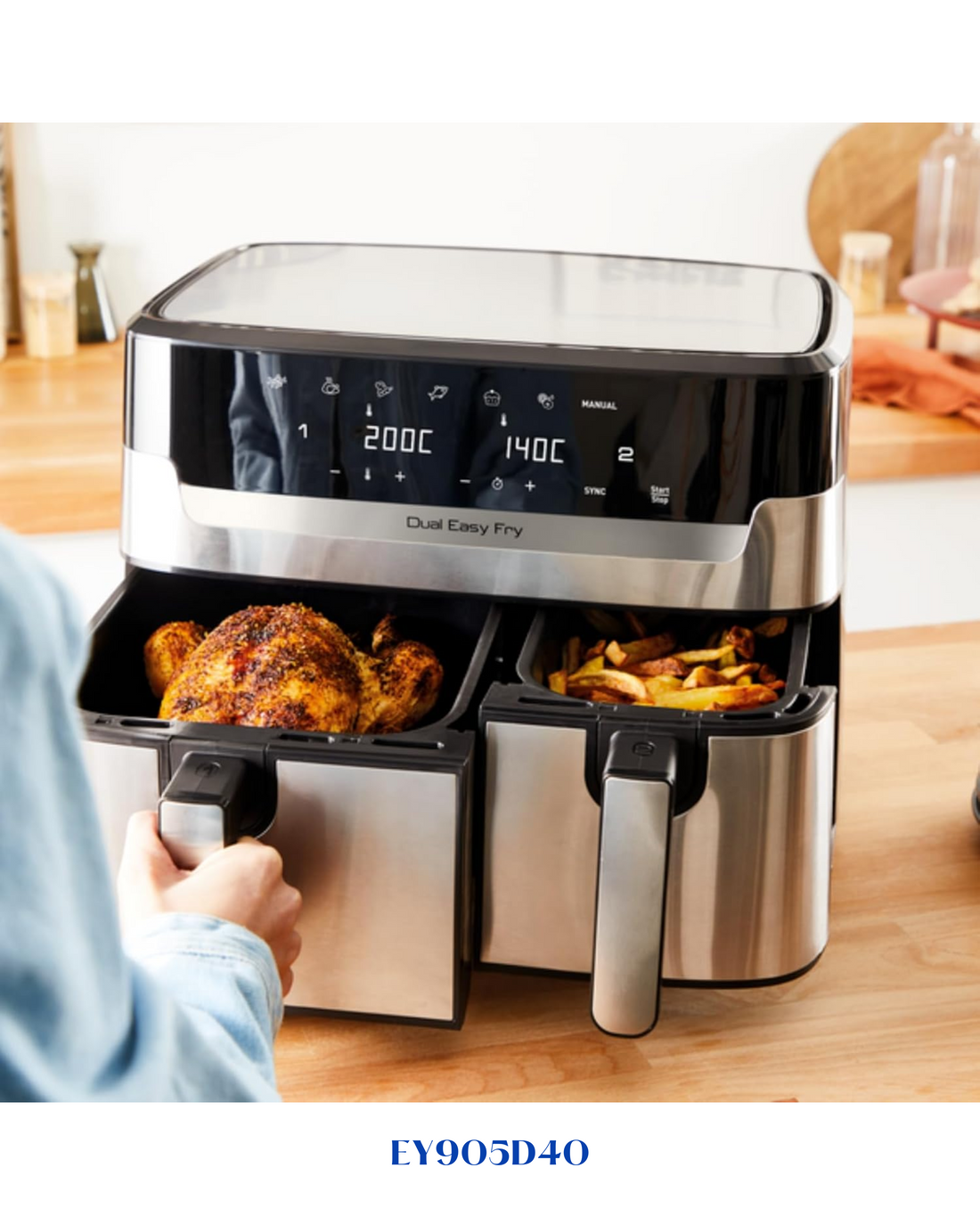 TEFAL DUAL EASY FRY & GRILL 8.3L