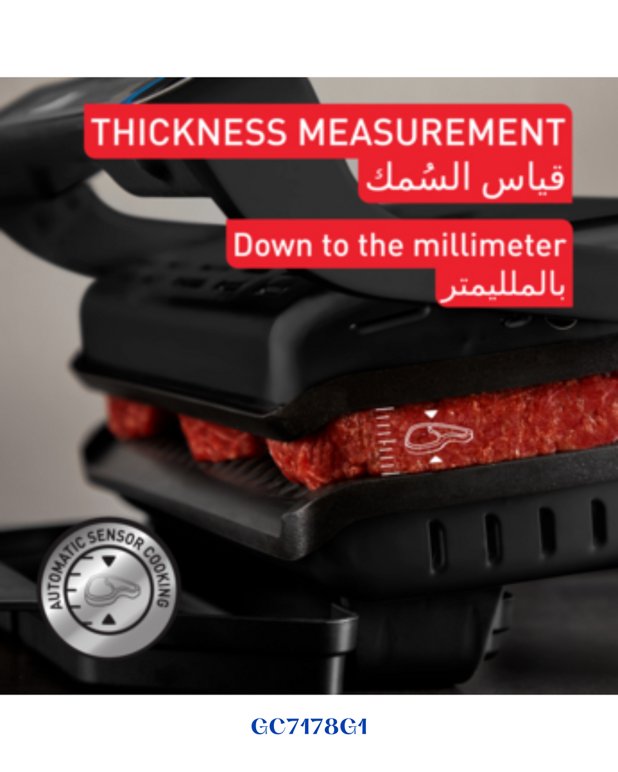 TEFAL OPTIGRILL+ INTELLIGENT CONTACT GRILL, PERFECT RESULTS