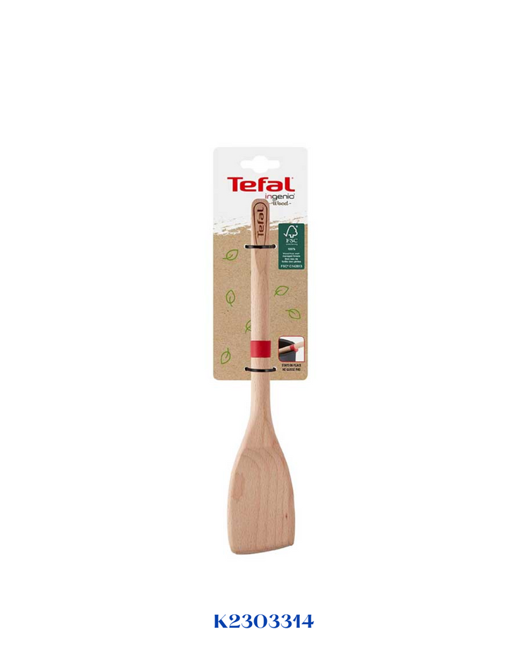 TEFAL INGENIO WOOD SLOTTED TURNER 32CM-أداة تقليب بفتحات تيفال