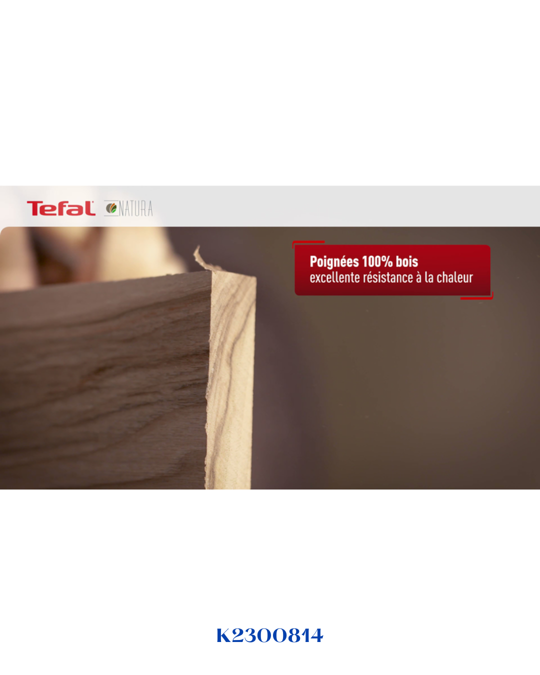 TEFAL INGENIO WOOD ANGLE 33CM- ملعقة التقليب الخشبية تيفال