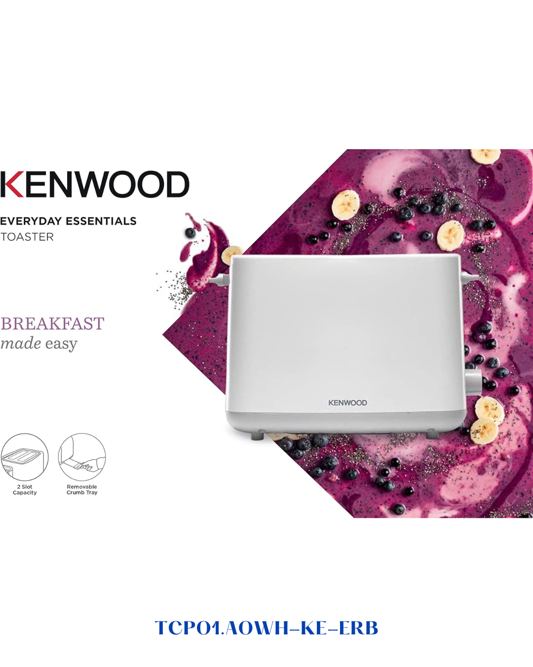 KENWOOD ESSENTIALS COLLECTION TOASTER 640-760W