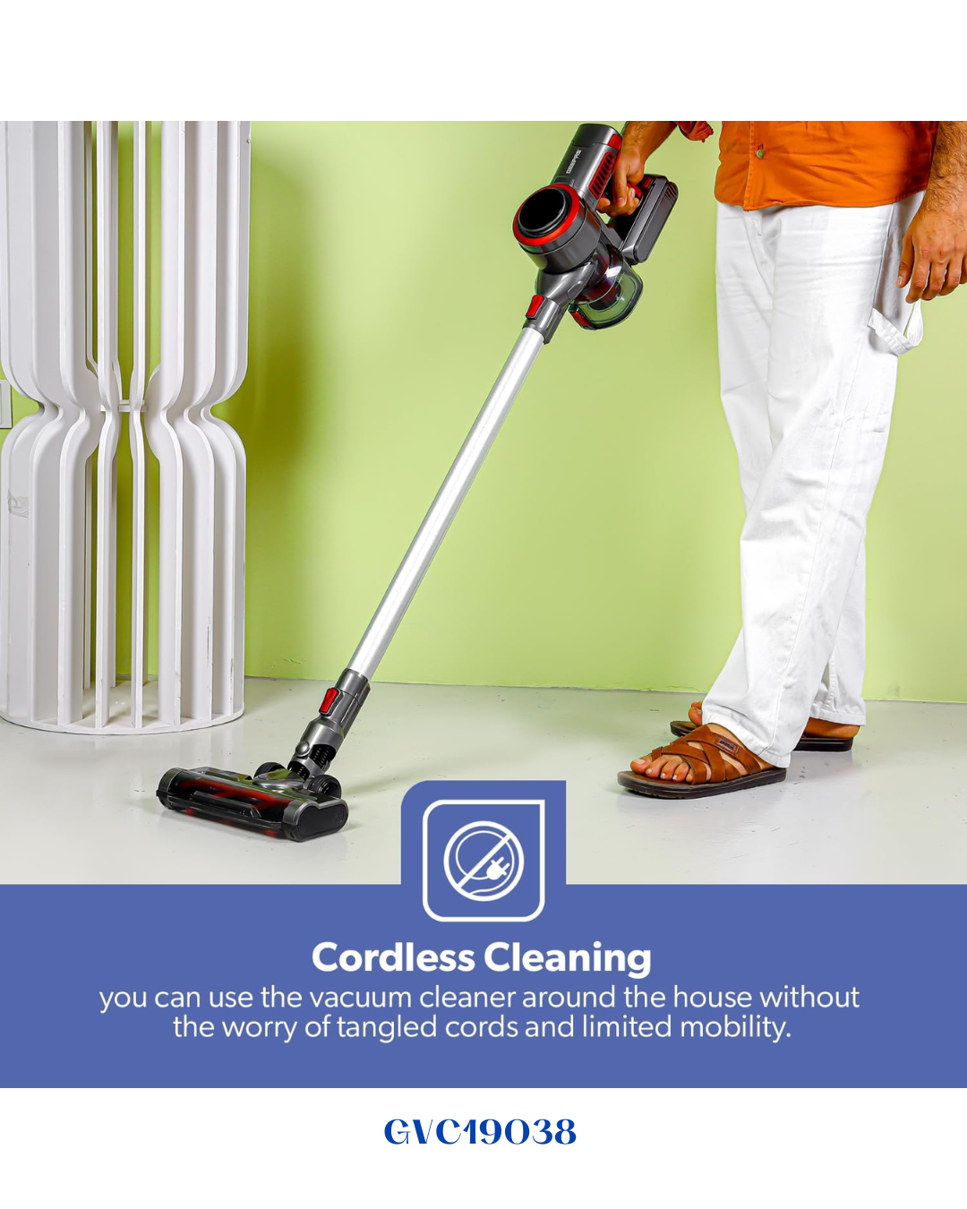 GEEPAS RECHARGEABLE CORDLESS VACUUM CLEANER 350W