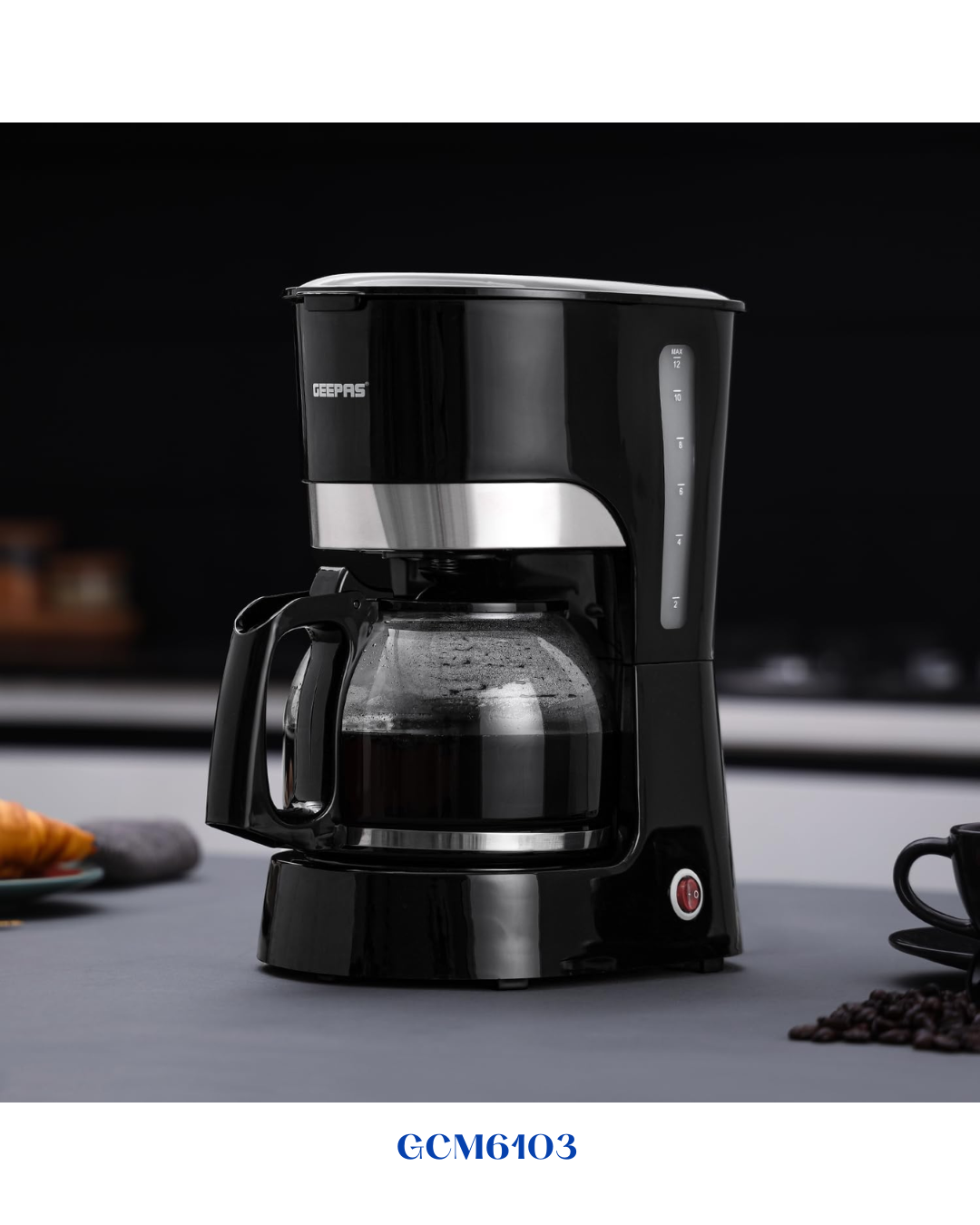 GEEPAS COFFEE MAKER 850–1000 W 1.5L