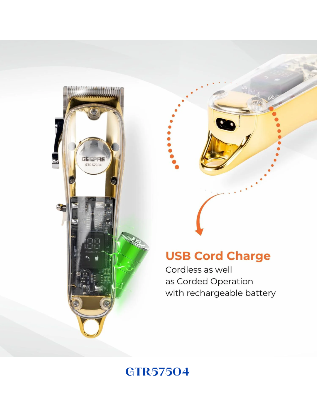 GEEPAS PROFESSIONAL DIGITAL HAIR CLIPPER