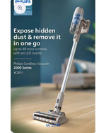 PHILIPS 2000 SERIES CORDLESS VACUUM 21.6 V