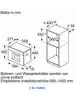 BOSCH BUILT-IN FULLY AUTOMATIC COFFEE MACHINE