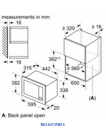 BOSCH BUILT-IN MICROWAVE 20L 800W