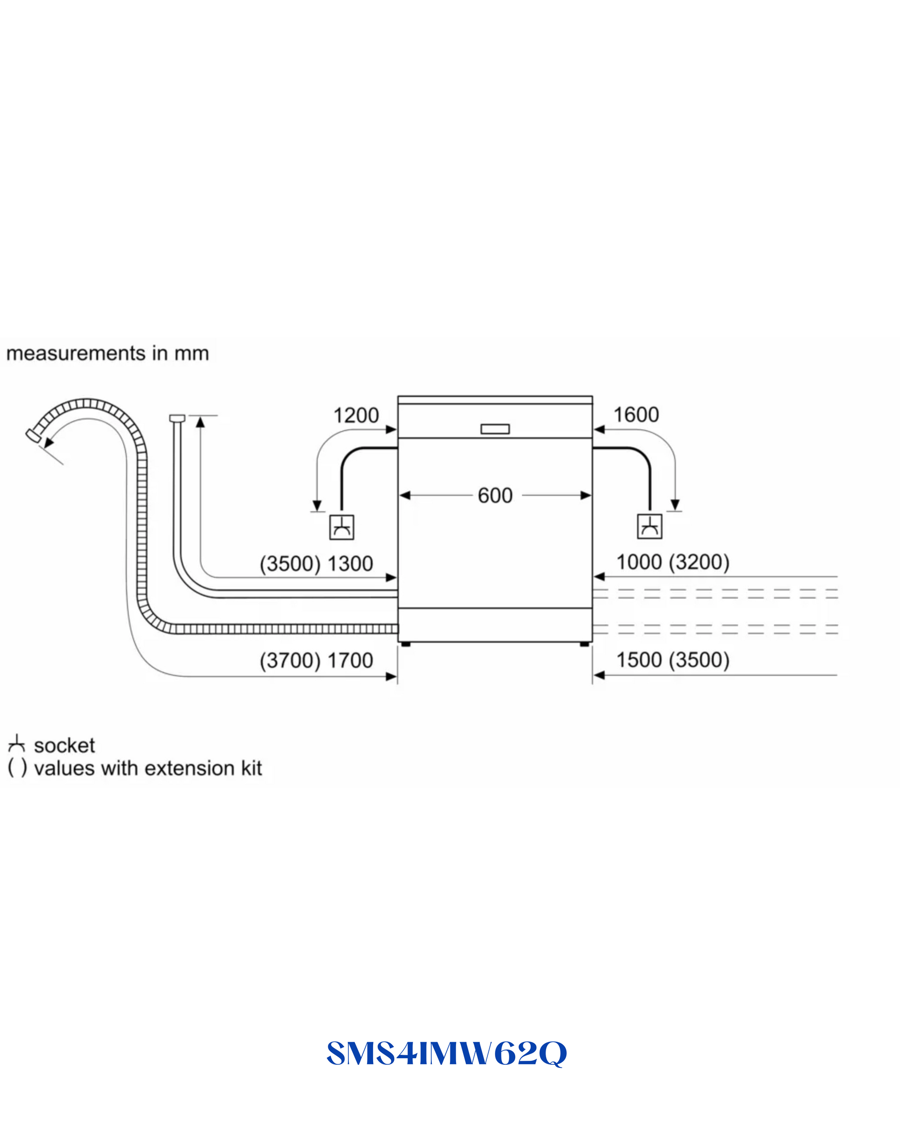 BOSCH FREE-STANDING DISHWASHER 60 CM