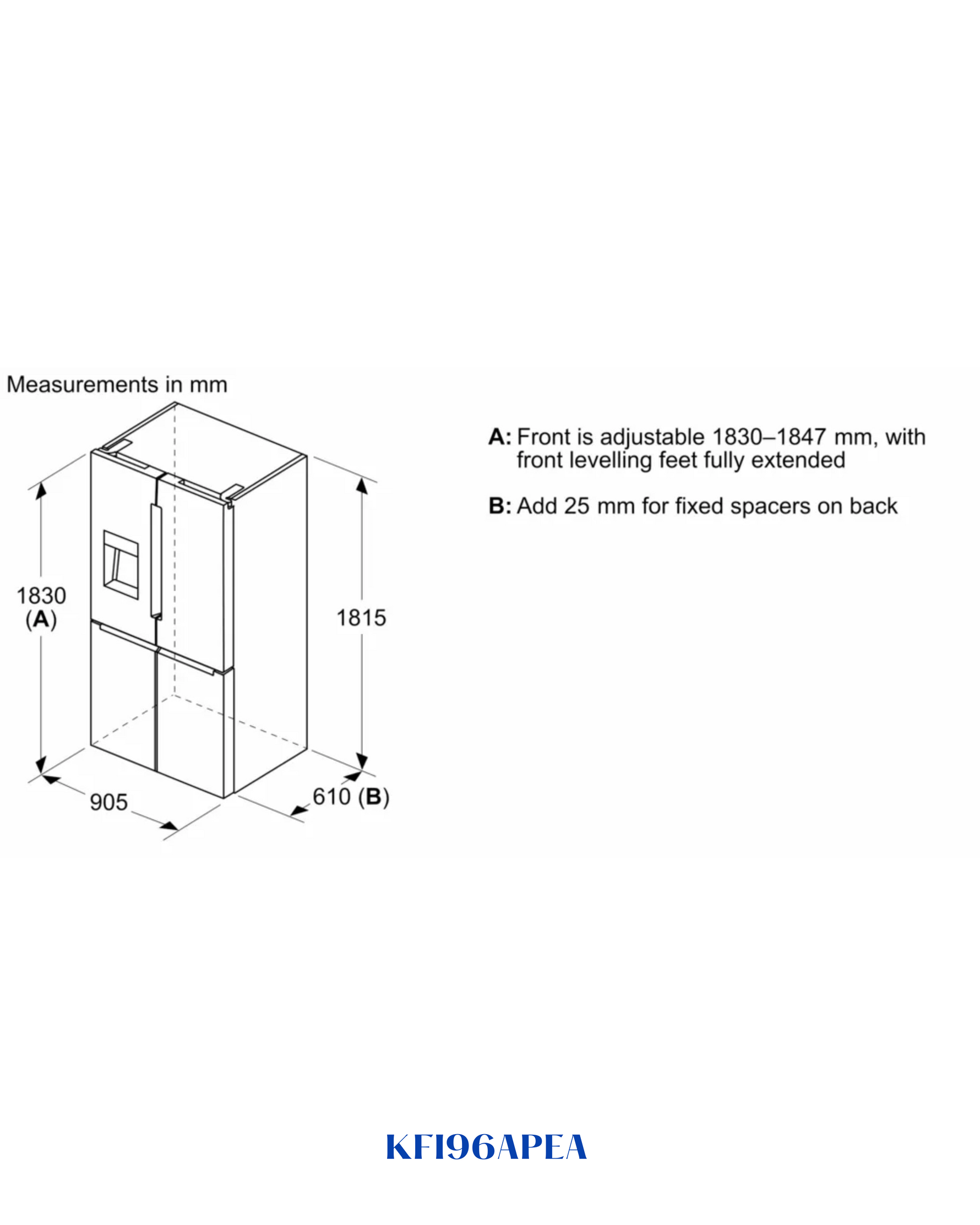 BOSCH FRENCH DOOR BOTTOM FREEZER, MULTI DOOR 574L