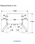 BOSCH FRENCH DOOR BOTTOM FREEZER, MULTI DOOR 574L