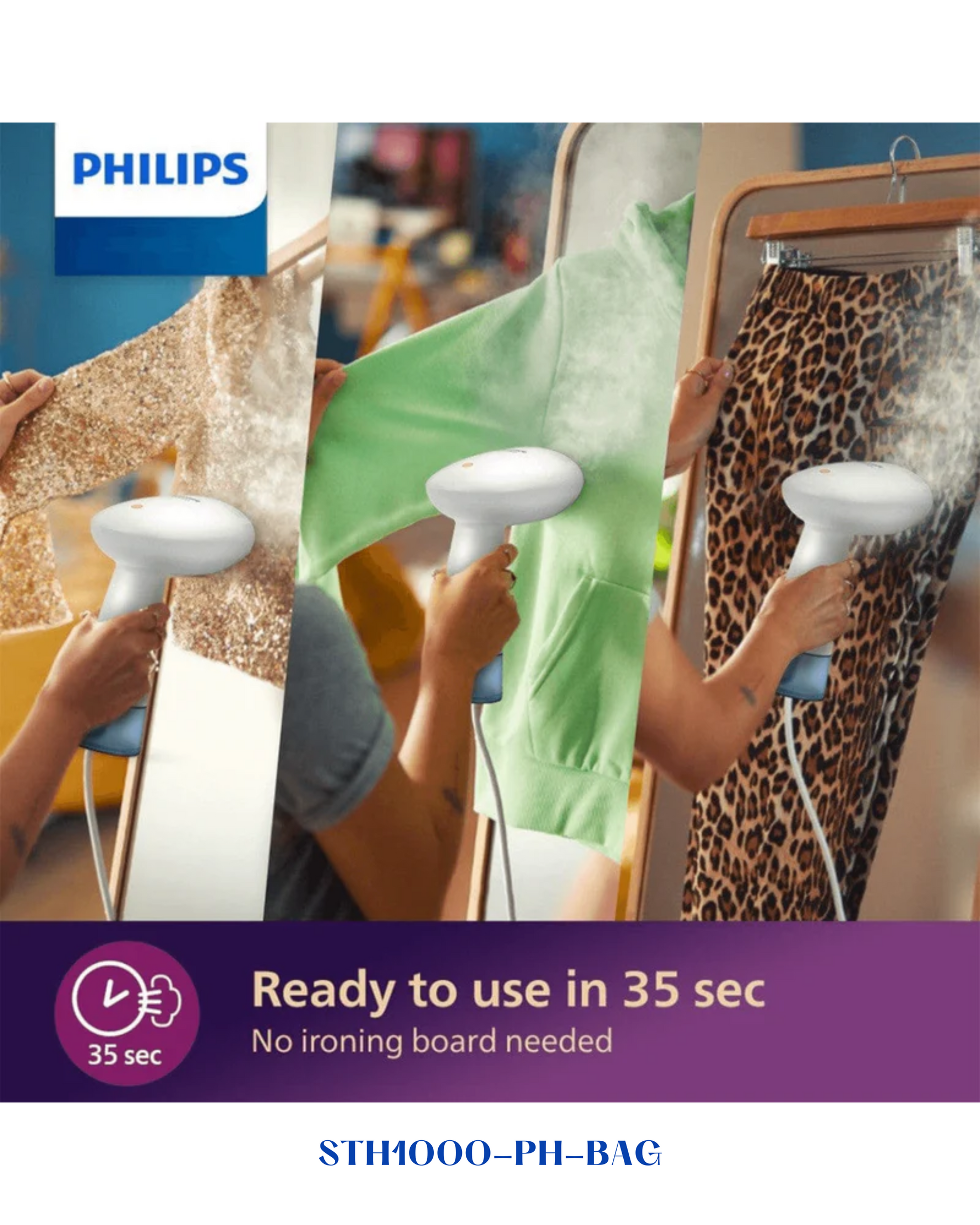 PHILIPS HANDHELD STEAMER 1000 SERIES