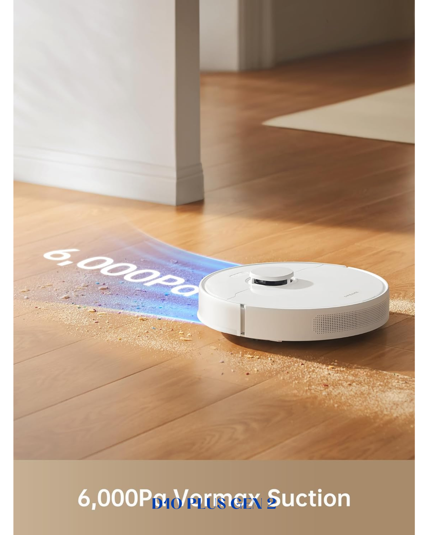 DREAME D10 PLUS GEN 2 ROBOT VACUUM & MOP 6000PA