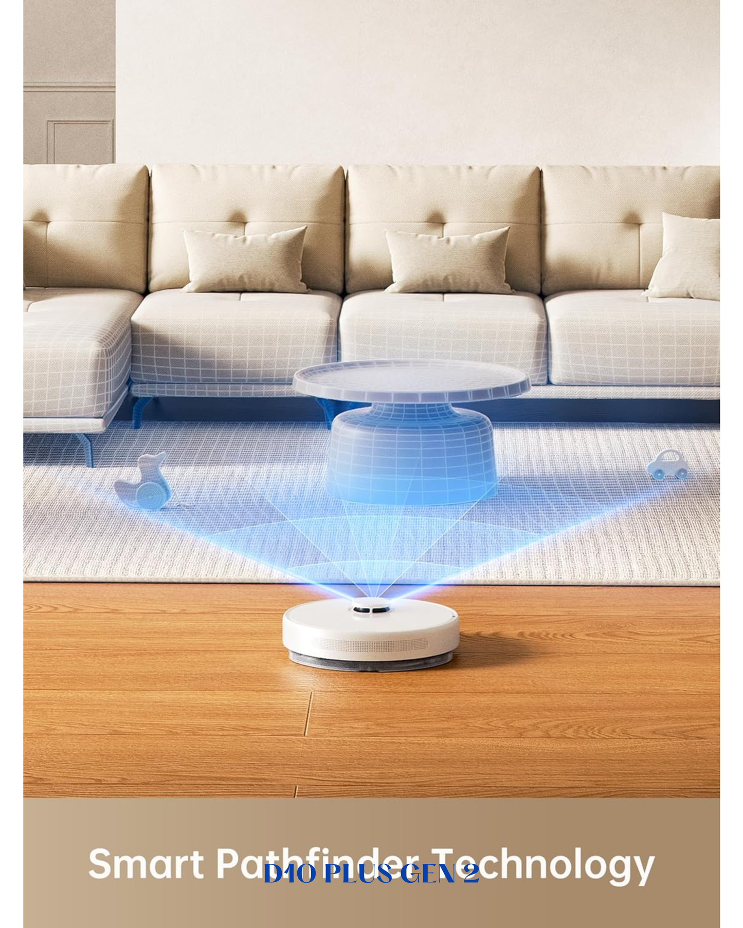 DREAME D10 PLUS GEN 2 ROBOT VACUUM & MOP 6000PA