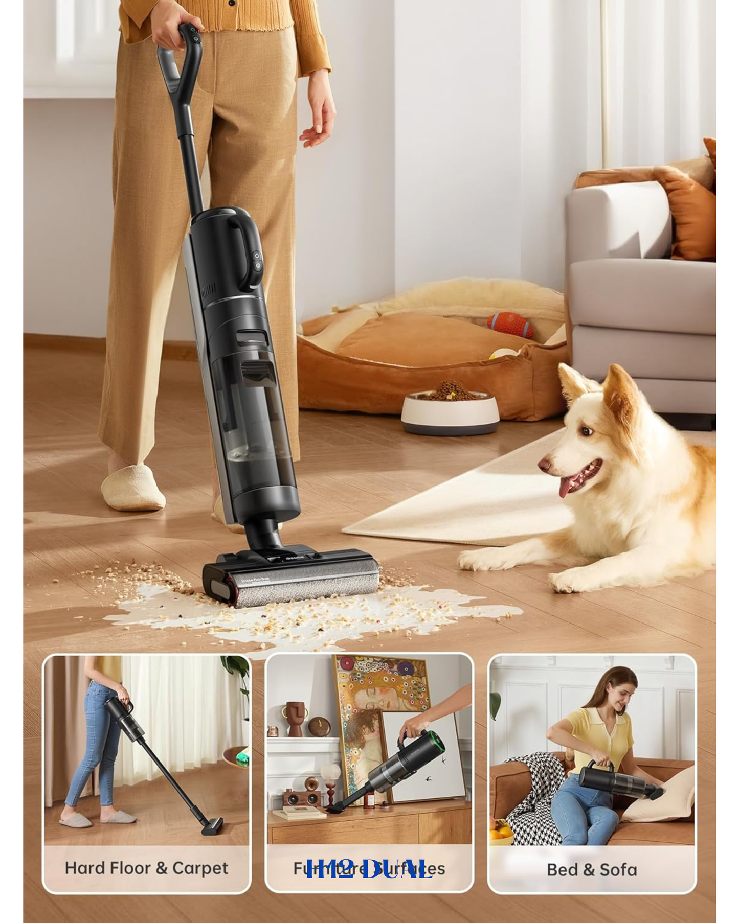 DREAME H12 DUAL CORDLESS WET & DRY VACUUM 16,000 PA