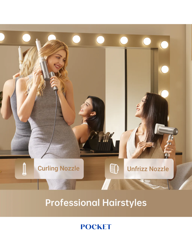 DREAME POCKET TITANIUM BRUSHLESS HAIR DRYER 110,000 RPM